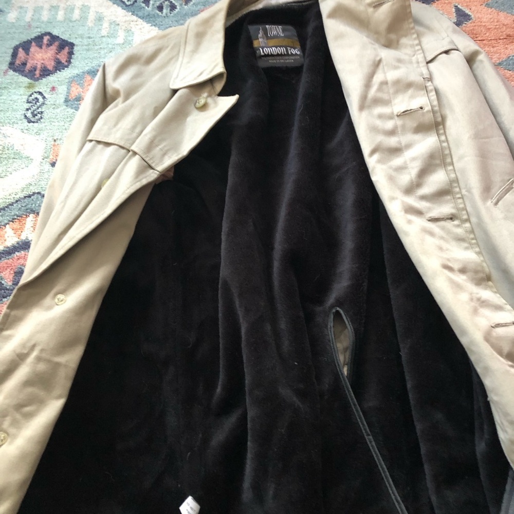 Vintage London Fog Fur Lined Raincoat - Picture 3 of 5